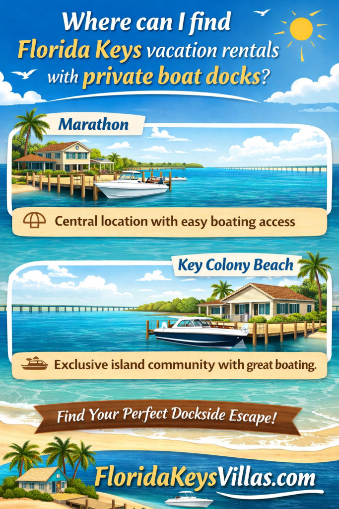 Where Can I Find Florida Keys Vacation Rentals with Private Boat Docks. FloridaKeysVillas.com