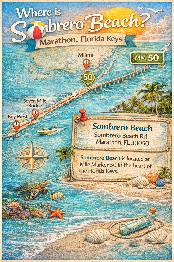 Where is Sombrero Beach Marathon Florida Keys. FloridaKeysVillas.com