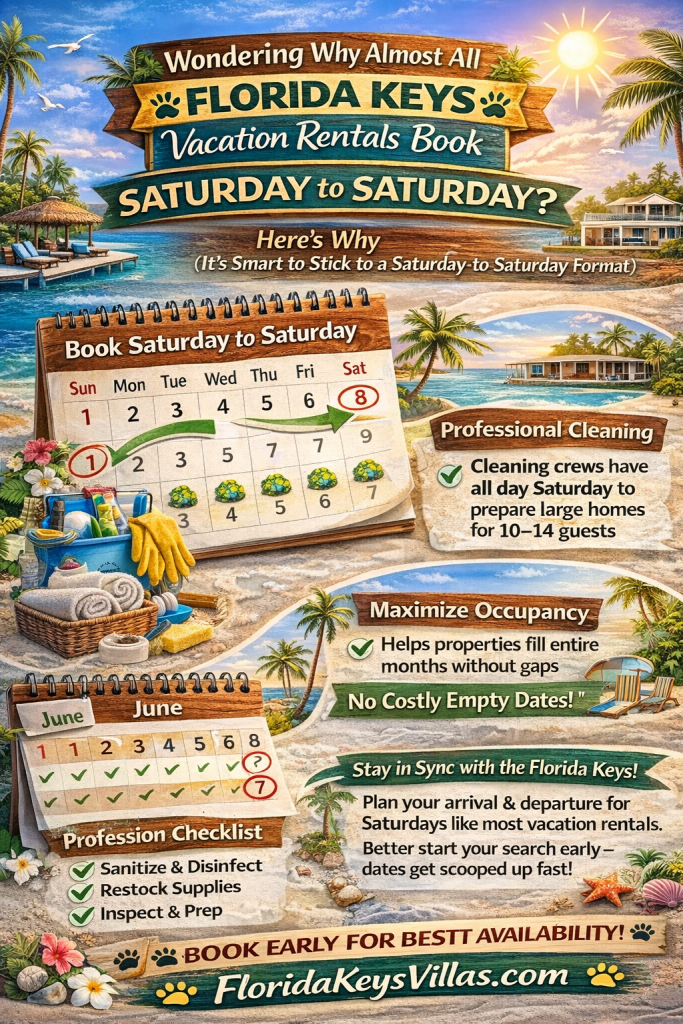 Wondering Why Almost All Florida Keys Vacation Rentals Book Saturday to Saturday. FloridaKeysVillas.com