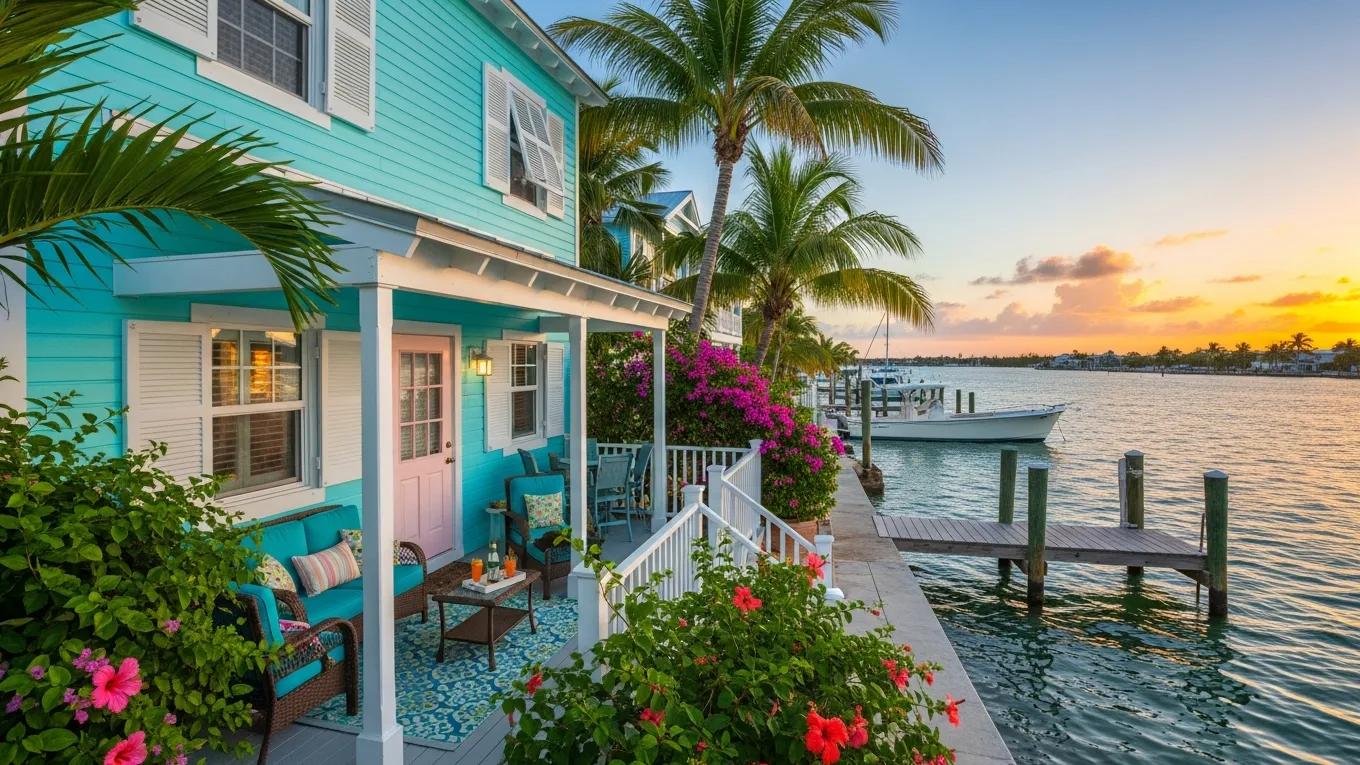 Charming Key West vacation rental with waterfront views, showcasing the unique appeal of the area
