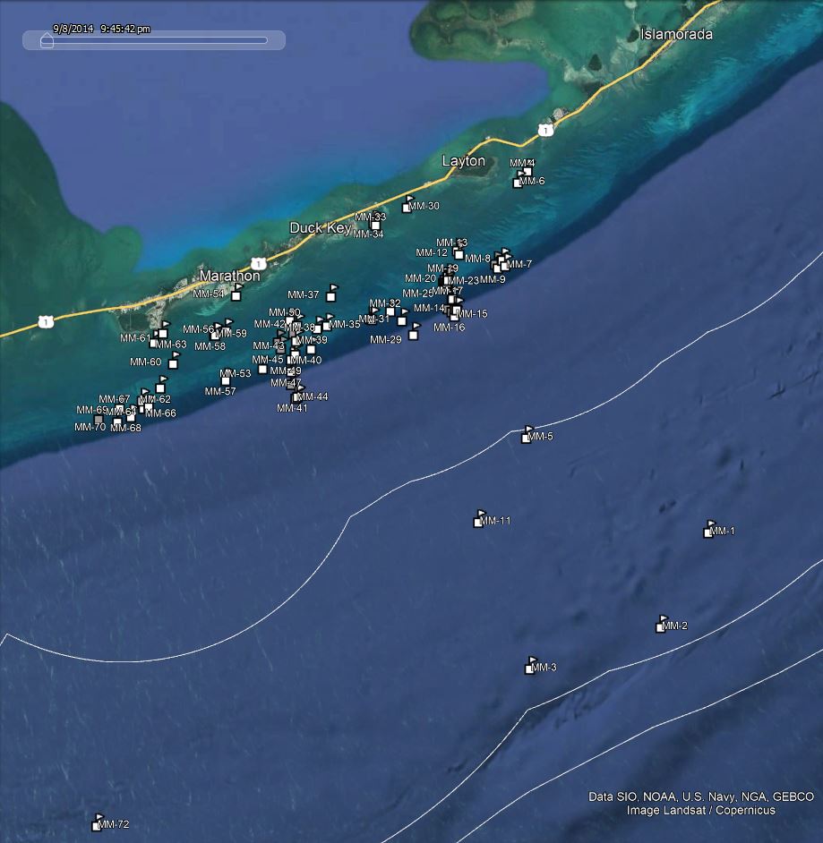 Overseas Highway running through Marathon Florida. FloridaKeysVillas.com