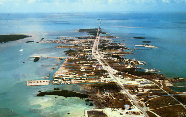 Aerial View of Key Largo in Florida Keys. FloridaKeysVillas.com