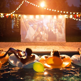Pool Party and Movie Night. 