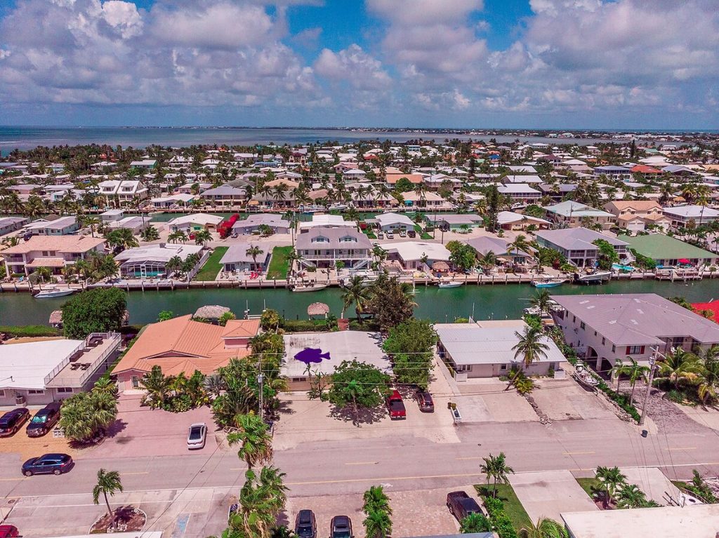 Key Colony Beach Aerial Views of Vacation Rentals. FloridaKeysVillas.com
